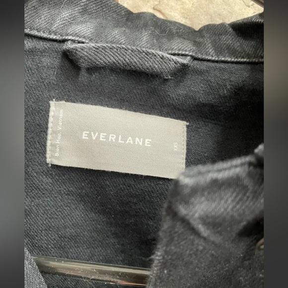 Everlane black denim jacket - Picture 3 of 4